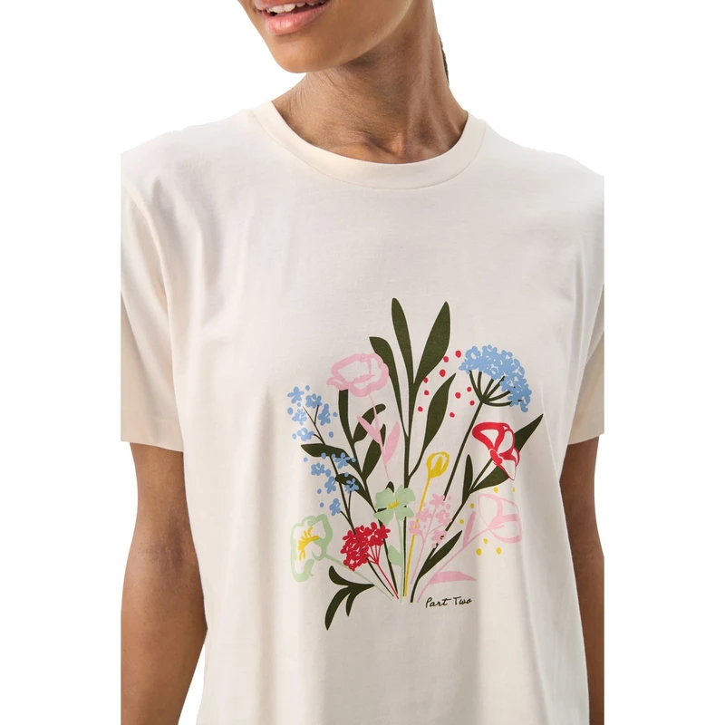 Dames T-shirt Nahid Part Two WIT DESSIN
