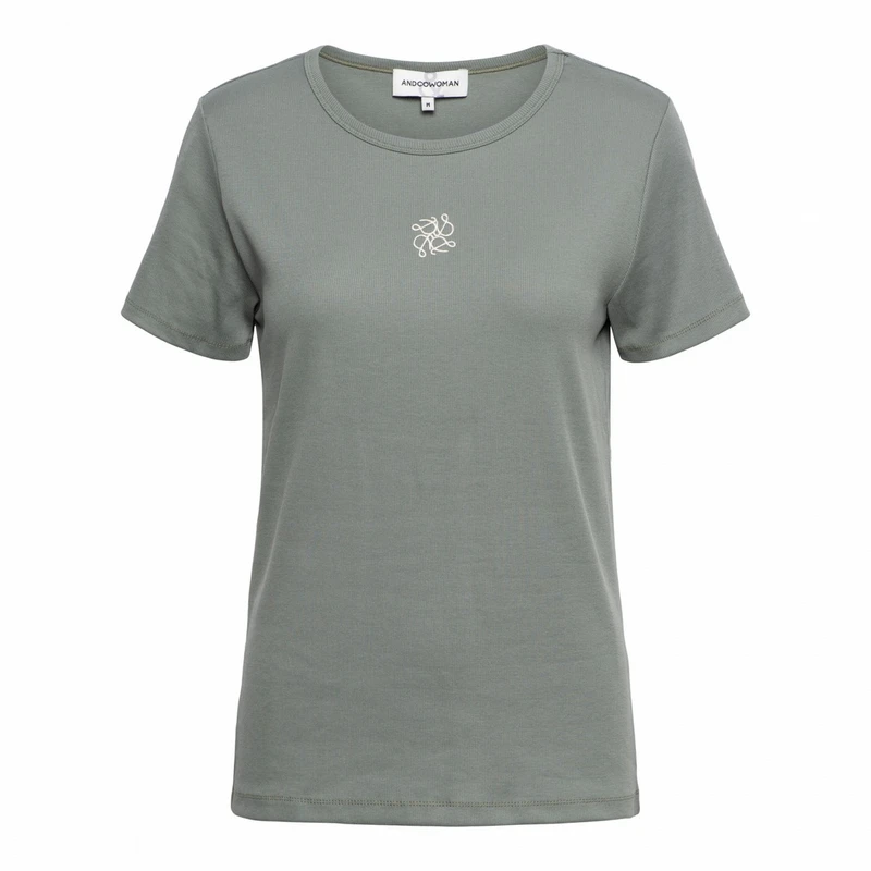 Dames T-shirt SAVI EMBRO &CO Woman KHAKIGROEN