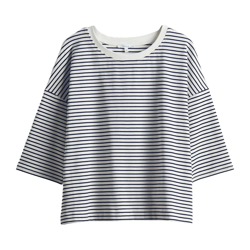 Dames T-shirt Seifen preppy Opus KOBALT