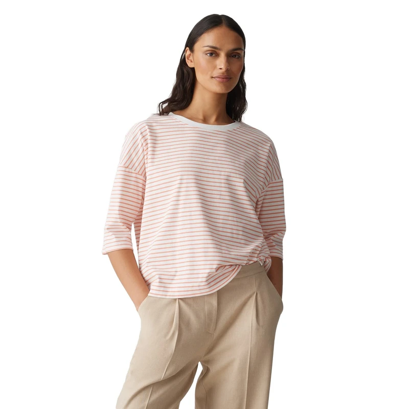 Dames T-shirt Seifen preppy Opus ZALM