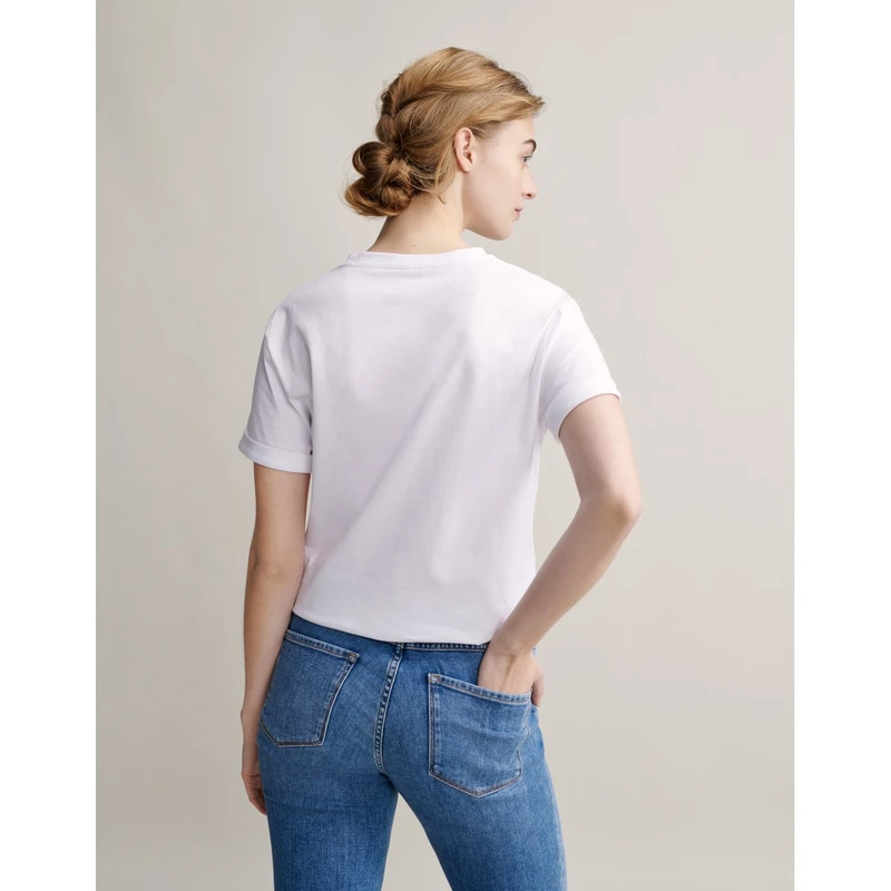 Dames T-shirt Serz Opus Wit