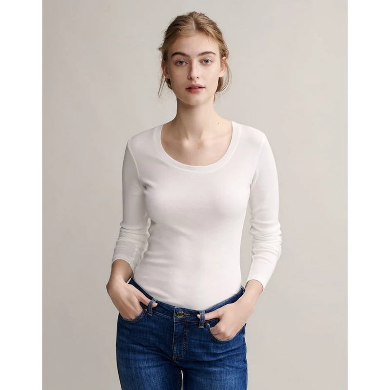 Dames T-shirt Sorana Opus OFF-WHITE