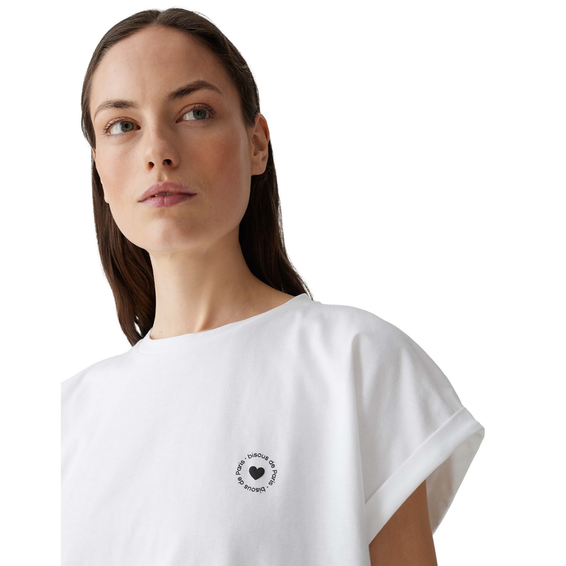 Dames T-shirt Sparis Opus Wit