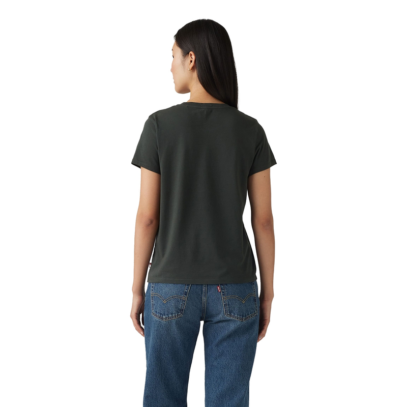Dames T-shirt THE PERFECT TEE Levi's ZWART DESSIN