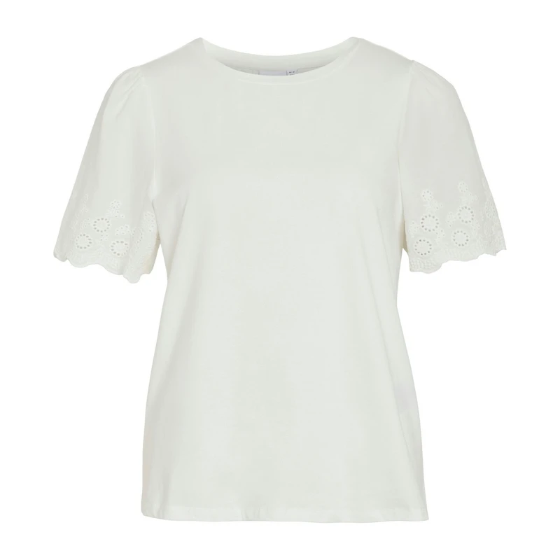 Dames T-shirt VICELIANA Vila Wit