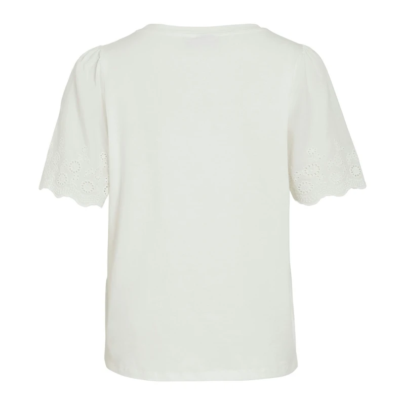 Dames T-shirt VICELIANA Vila Wit