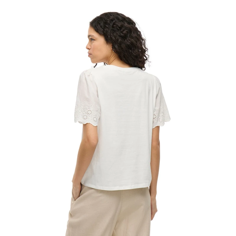 Dames T-shirt VICELIANA Vila Wit