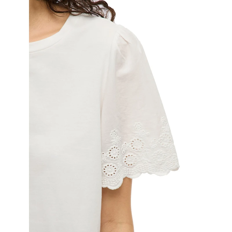 Dames T-shirt VICELIANA Vila Wit