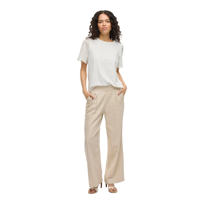 Dames T-shirt VICELIANA Vila Wit