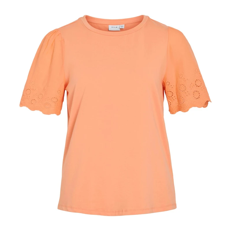 Dames T-shirt VICELIANA Vila ORANJE