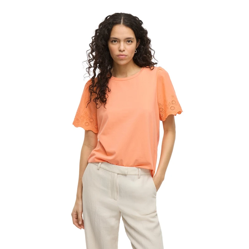 Dames T-shirt VICELIANA Vila ORANJE