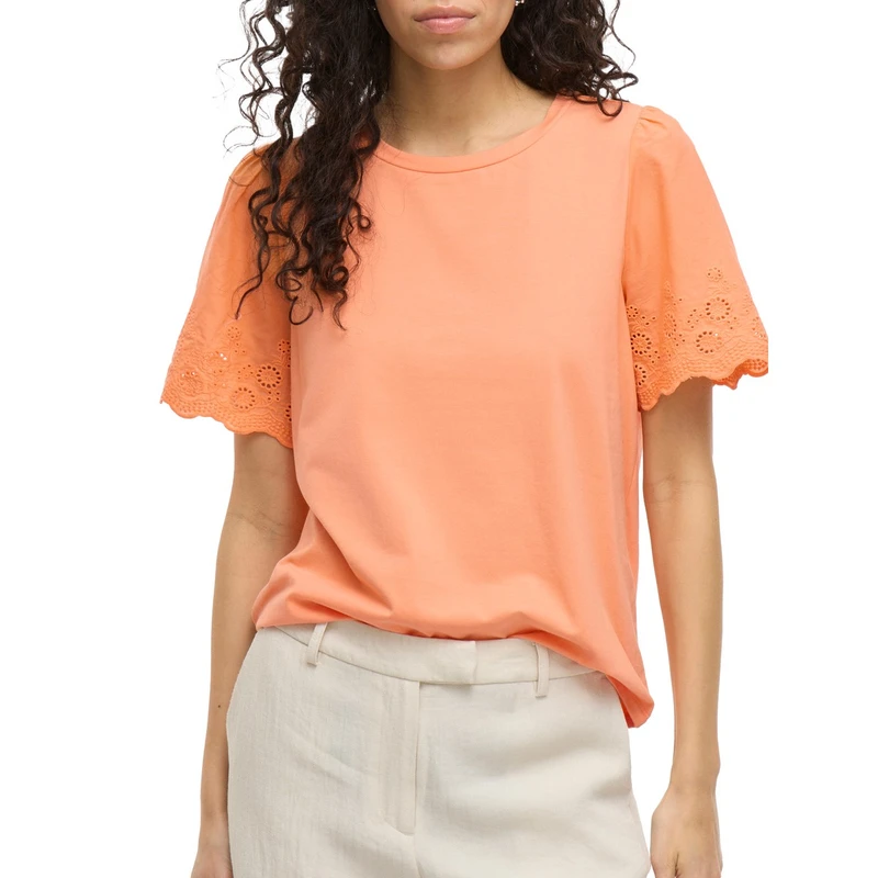 Dames T-shirt VICELIANA Vila ORANJE