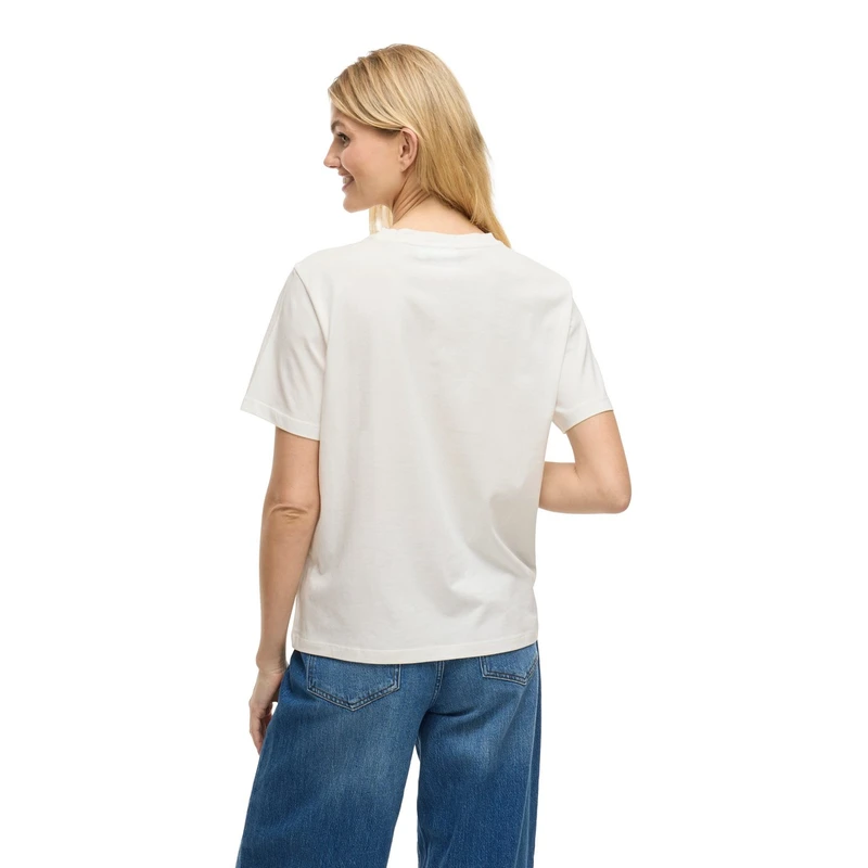 Dames T-shirt VISYBIL Vila WIT DESSIN