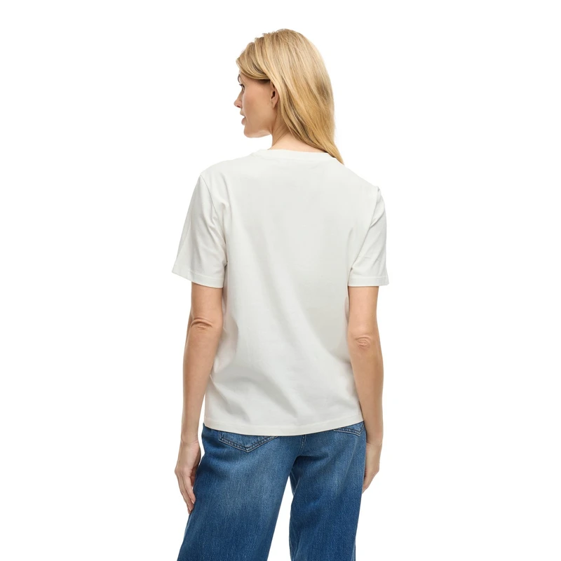 Dames T-shirt VISYBIL Vila Wit