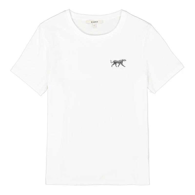 Dames T-shirt Z0012 Garcia OFF-WHITE