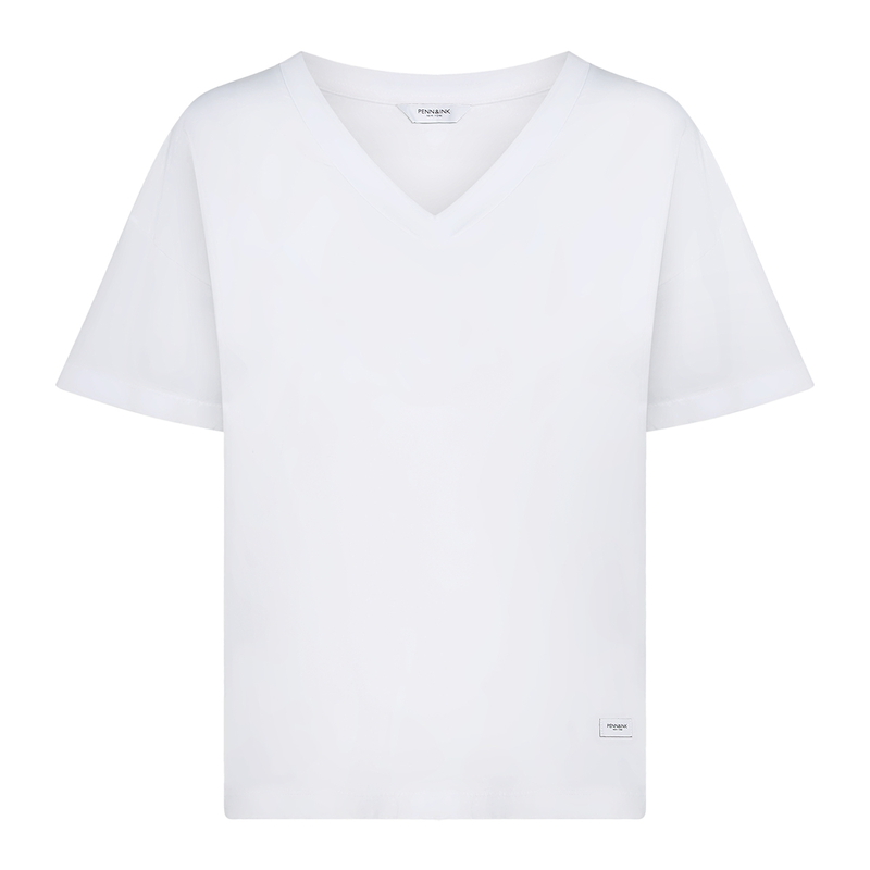 dames t-shirt Penn&ink Wit