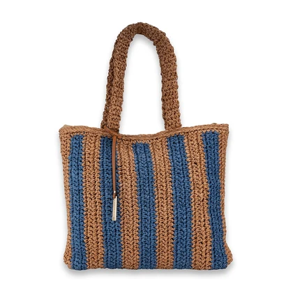 Dames Tas Straw Shopper