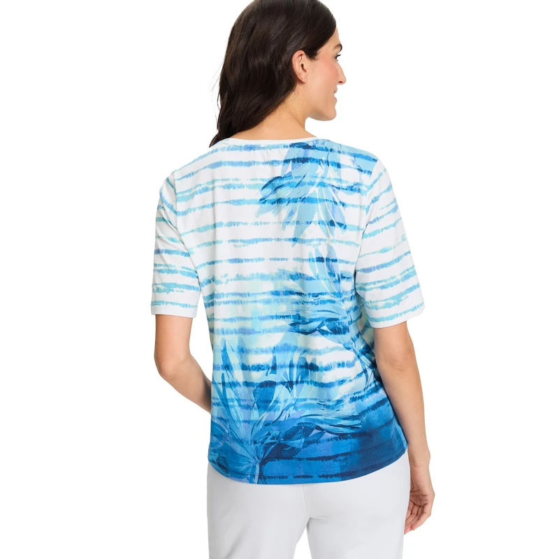 Dames Top 11105036 Olsen MIDDEN BLAUW