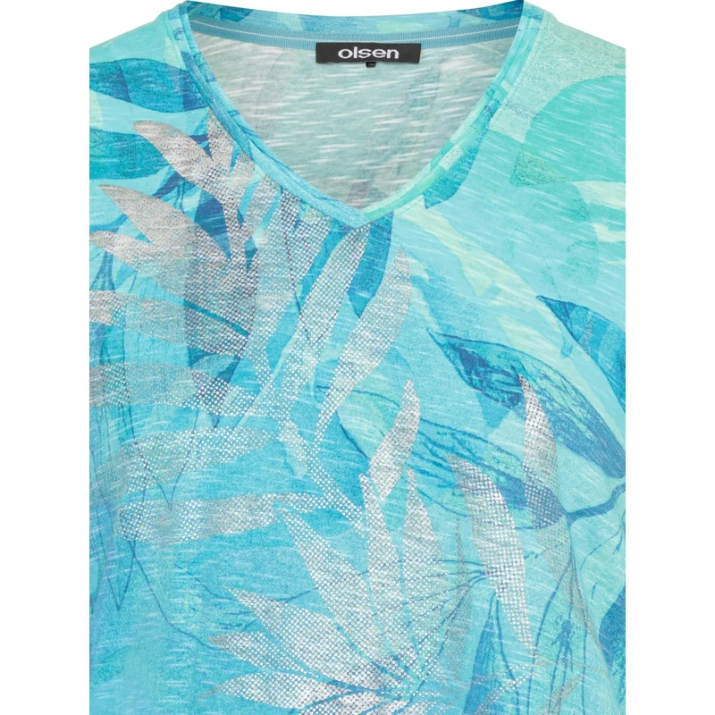 Dames Top 11105045 Olsen AQUA
