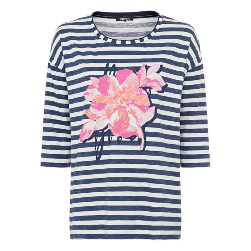 Dames Top 11105053 Olsen INDIGO BLUE
