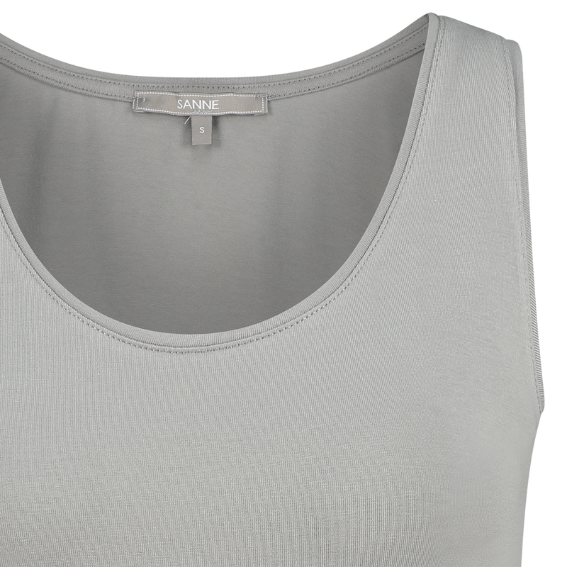 Dames Top 19124 basis topje Sanne LICHT GRIJS