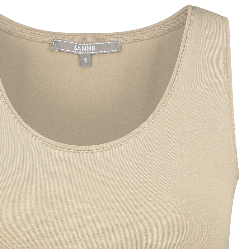 Dames Top 19124 basis topje Sanne CAMEL