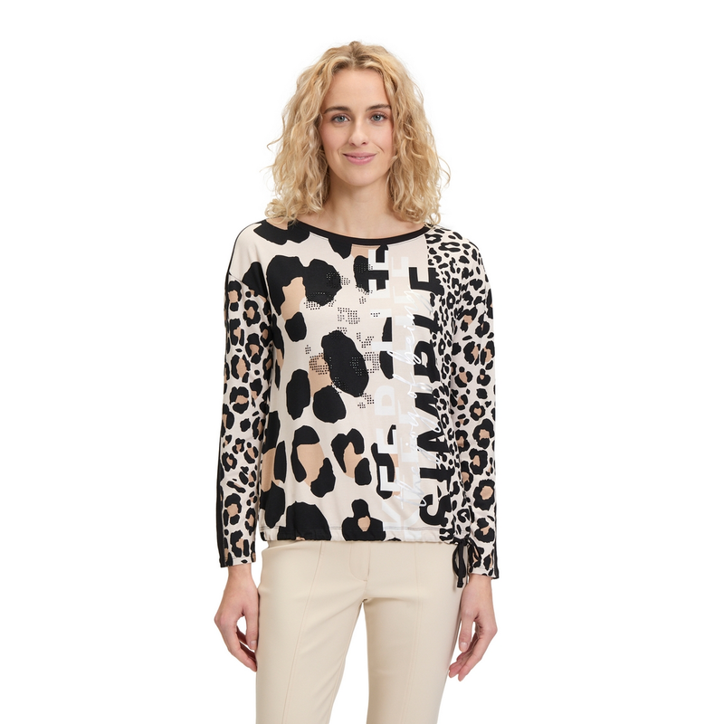 Dames Top 22458040 Betty-So Cosy BRUIN DESSIN