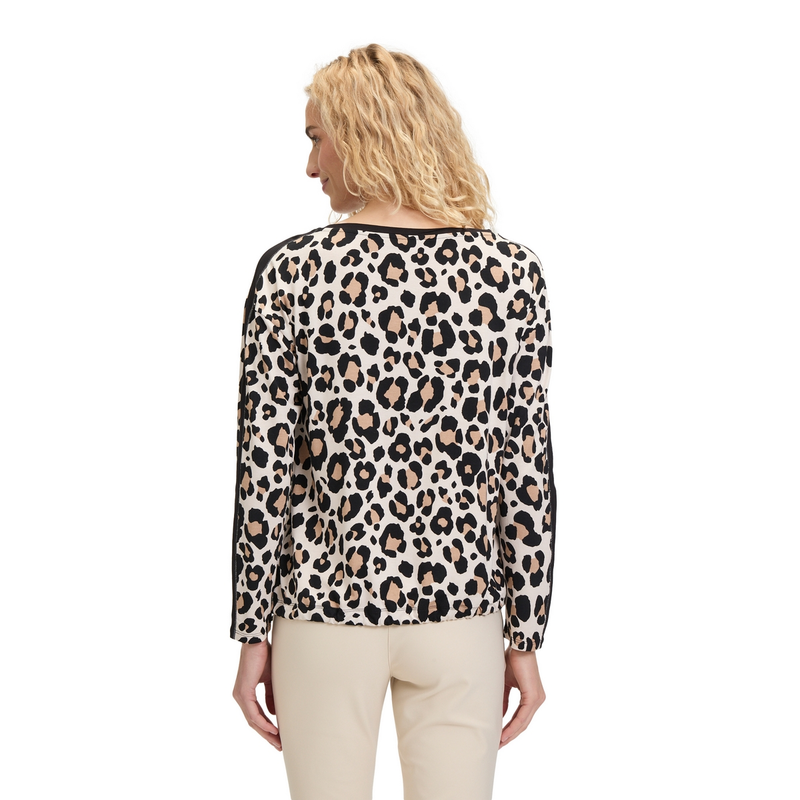 Dames Top 22458040 Betty-So Cosy BRUIN DESSIN