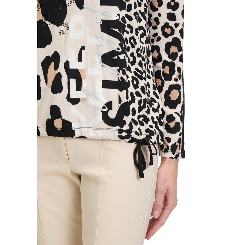 Dames Top 22458040 Betty-So Cosy BRUIN DESSIN