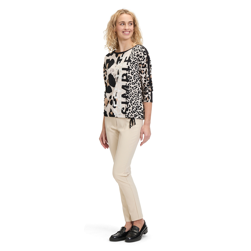 Dames Top 22458040 Betty-So Cosy BRUIN DESSIN