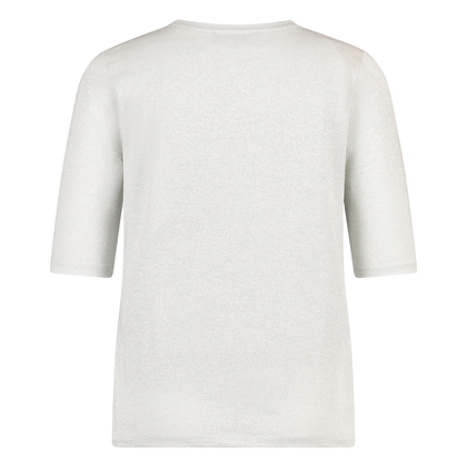 Dames Top 24175 R-hals km lurex
