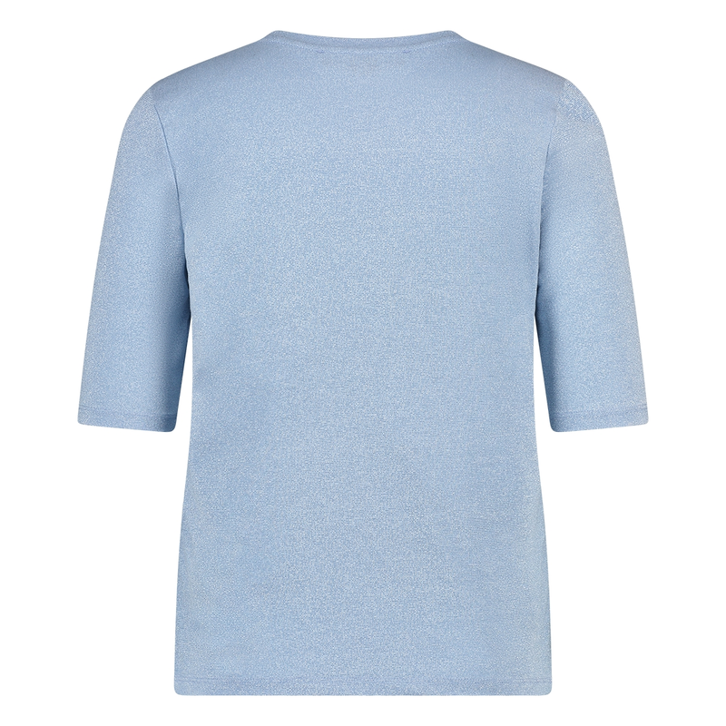 Dames Top 24175 R-hals km lurex Ivy & You BLEU