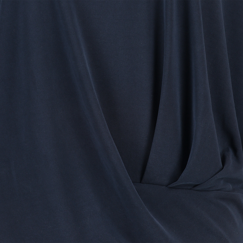 Dames Top 24183 top 3/4mw cupro drape Ivy & You NAVY