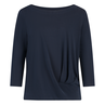 Dames Top 24183 top 3/4mw cupro drape
