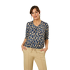 Dames Top 25003 top panterprint jersey lurex