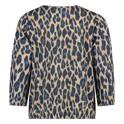 Dames Top 25003 top panterprint jersey lurex