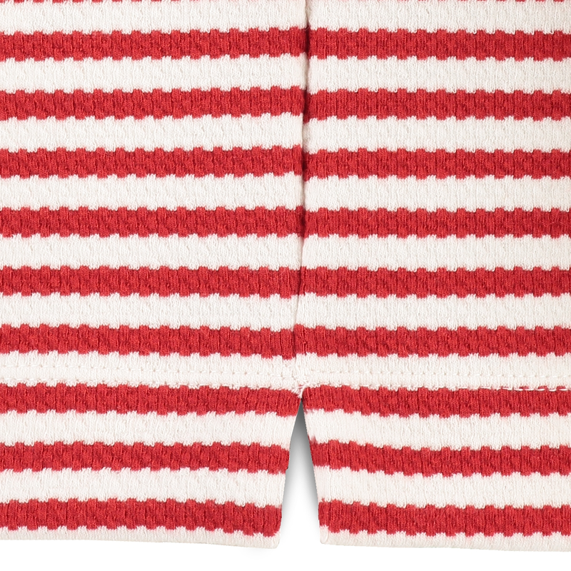 Dames Top 25021 top ls stripe structure Sanne ROOD