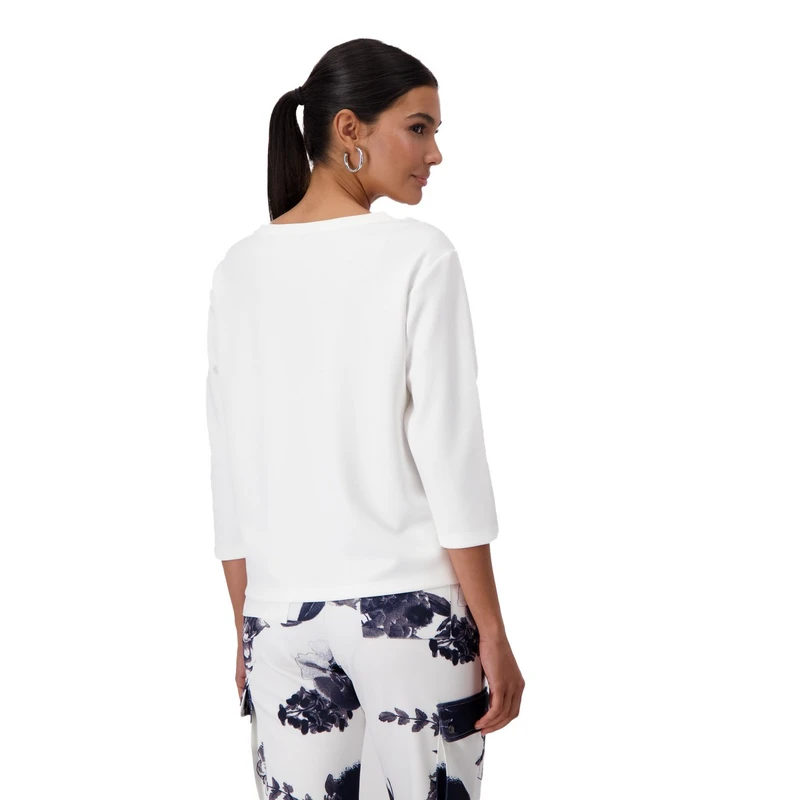 Dames Top 409104 Monari OFF-WHITE