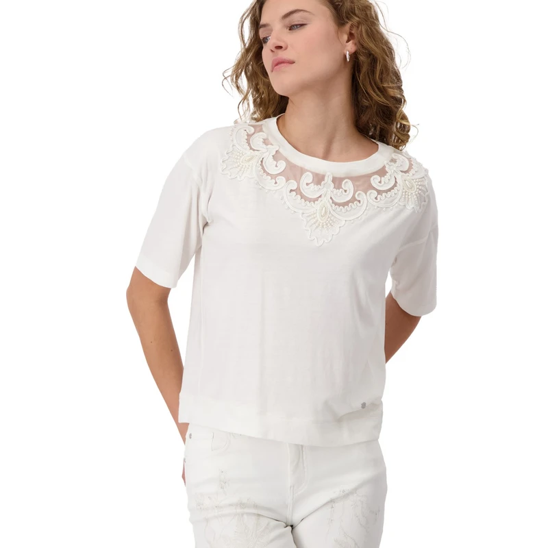 Dames Top 409119 Monari OFF-WHITE