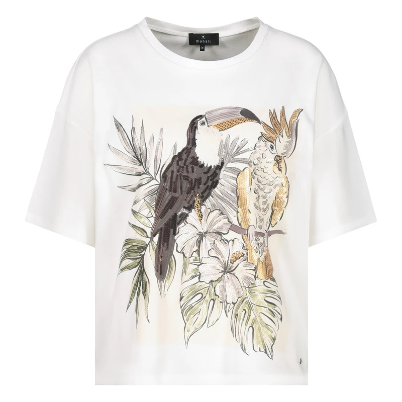 Dames Top 409195 Monari OFF-WHITE