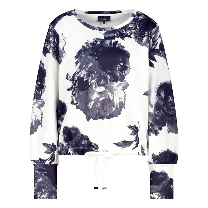 Dames Top 409361 Monari BLAUW DESSIN