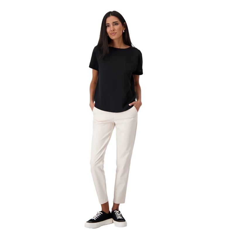 Dames Top 409702 Monari ZWART DESSIN