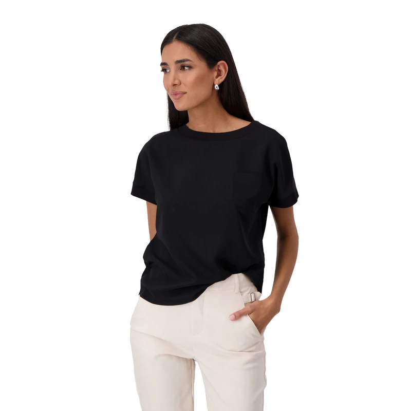 Dames Top 409702 Monari ZWART DESSIN