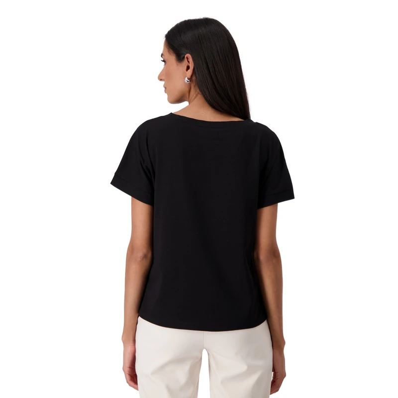 Dames Top 409702 Monari ZWART DESSIN