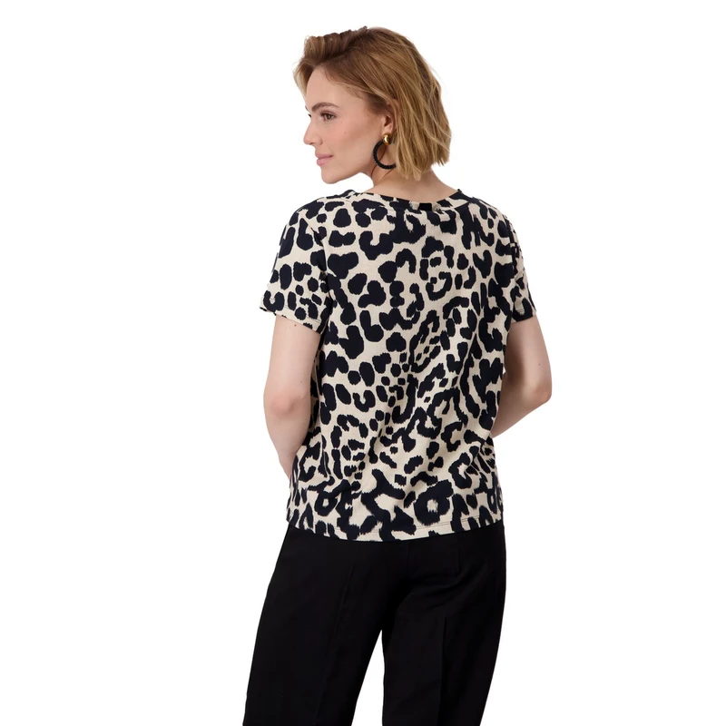 Dames Top 409715 Monari ZWART DESSIN