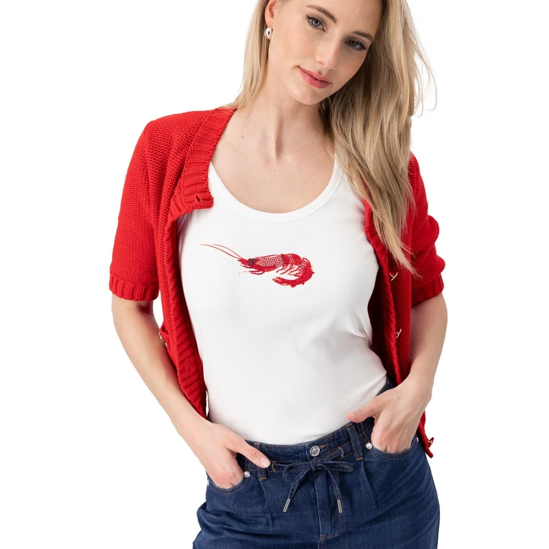 Dames Top 409726 Monari ECRU
