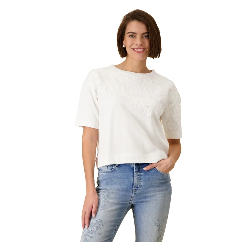 Dames Top 409775 Monari ECRU