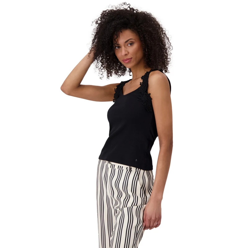 Dames Top 409867 Monari ZWART DESSIN