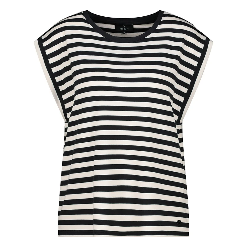 Dames Top 409882 Monari ZWART DESSIN