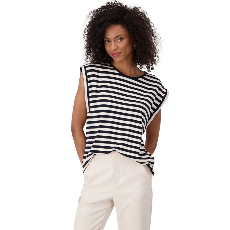 Dames Top 409882 Monari ZWART DESSIN